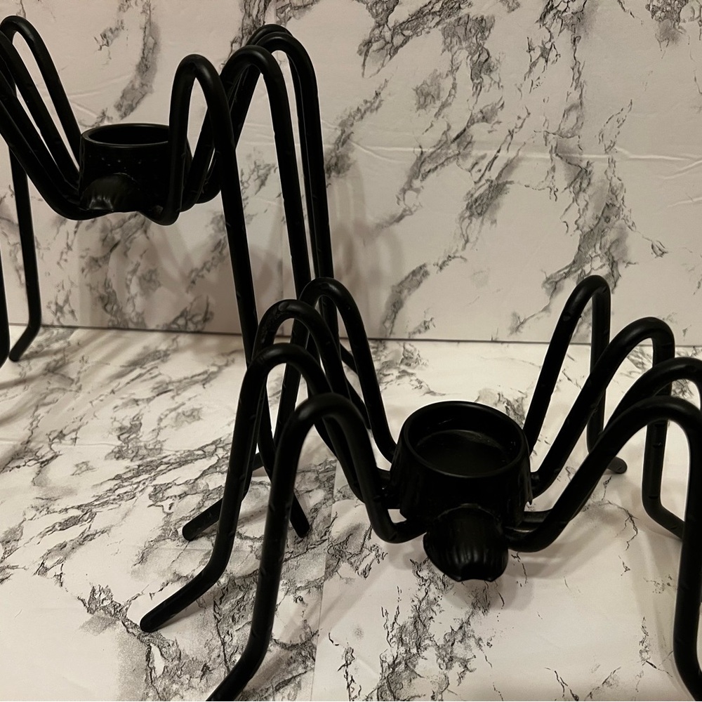Pottery Barn Halloween Metal Spider Tea Light Party Decoration Retired Decor - Picture 3 of 12